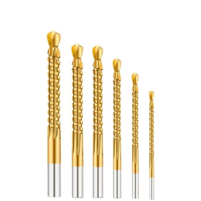 6pcs 3-8mm Titanum Coated Hss ...
