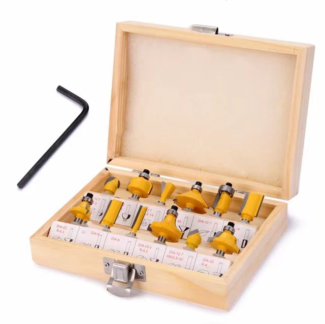 12PCS 8MM Router Bit Set