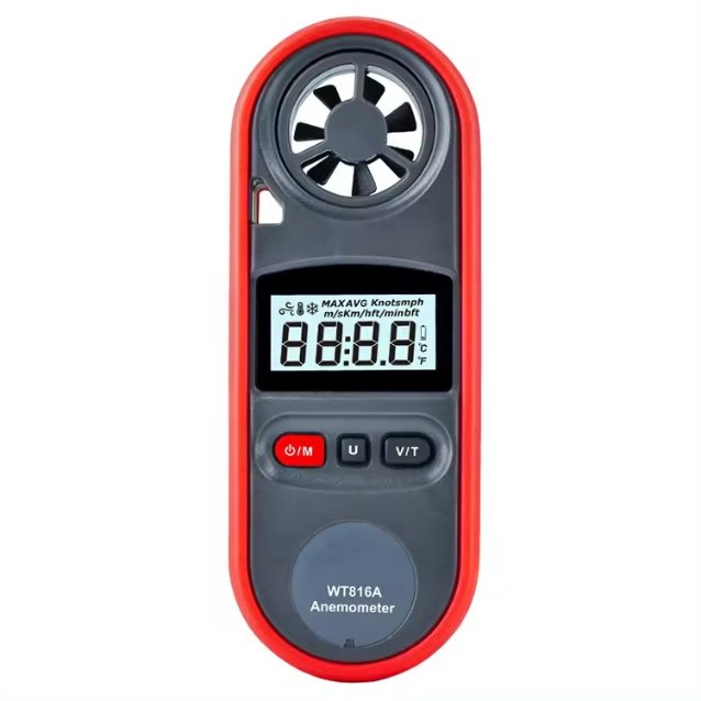 Precision Wind Speed Sensor Digital Air Anemometer with Backlight Screen