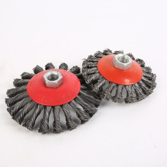 BEVEL BRUSH-KNOTTED WIRE